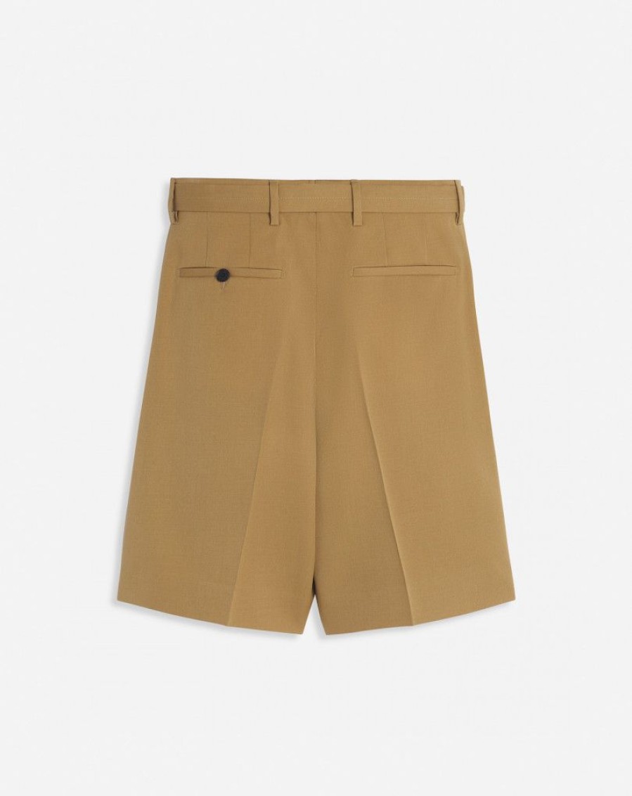 Uomini LANVIN Pantaloni E Pantaloncini | Shorts Classici Sartoriali Con Cintura