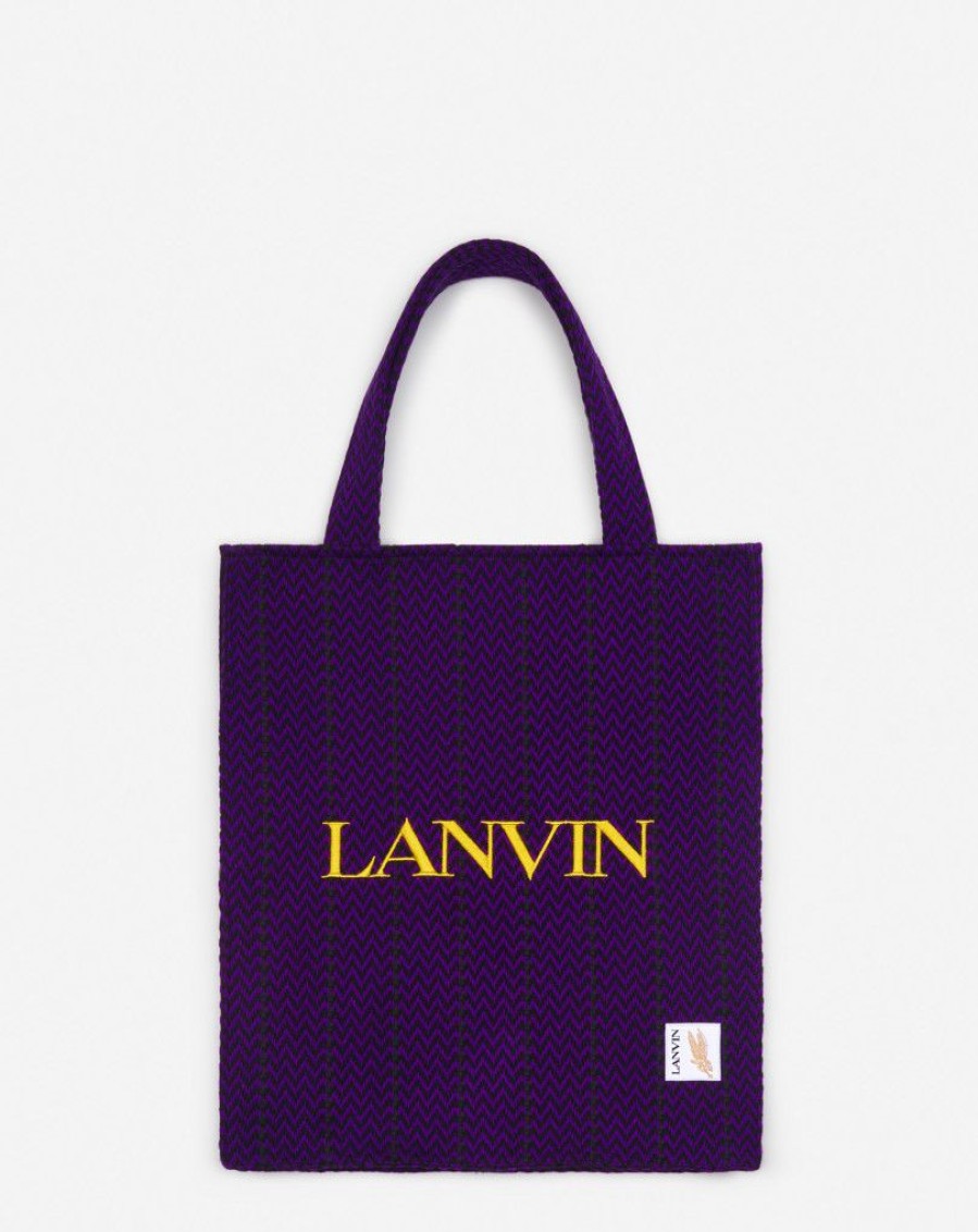 Uomini LANVIN Borse Tote | Borsa Tote Lanvin X Future Kerb In Cotone