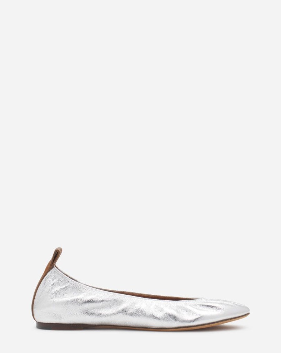 Donne LANVIN Ballerine | La Ballerina In Pelle Metallizzata