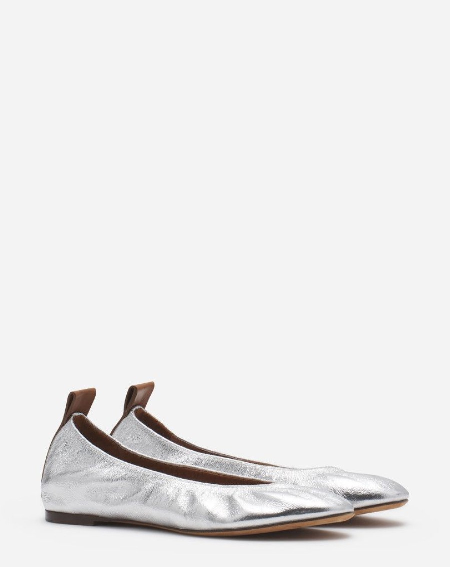 Donne LANVIN Ballerine | La Ballerina In Pelle Metallizzata