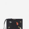 Uomini LANVIN Portafogli E Piccola Pelletteria | Pochette Lanvin X Future In Pelle Con Perline