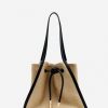 Donne LANVIN Borse Tote E Borse Con Manico Superiore | Borsa Sequence In Pelle E Rafia