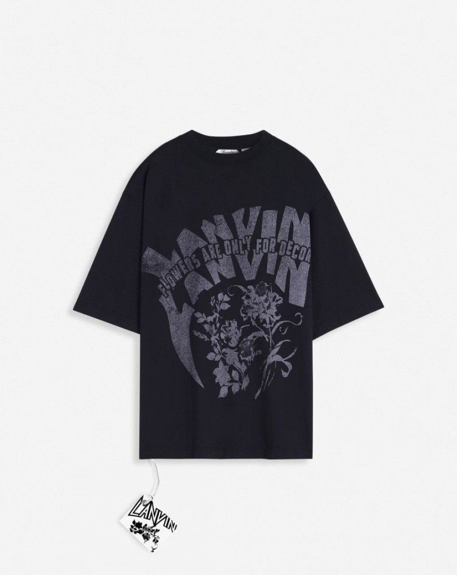 Uomini LANVIN T-Shirt E Polo | T-Shirt Abitabile Unisex Stampata Lanvin X Future