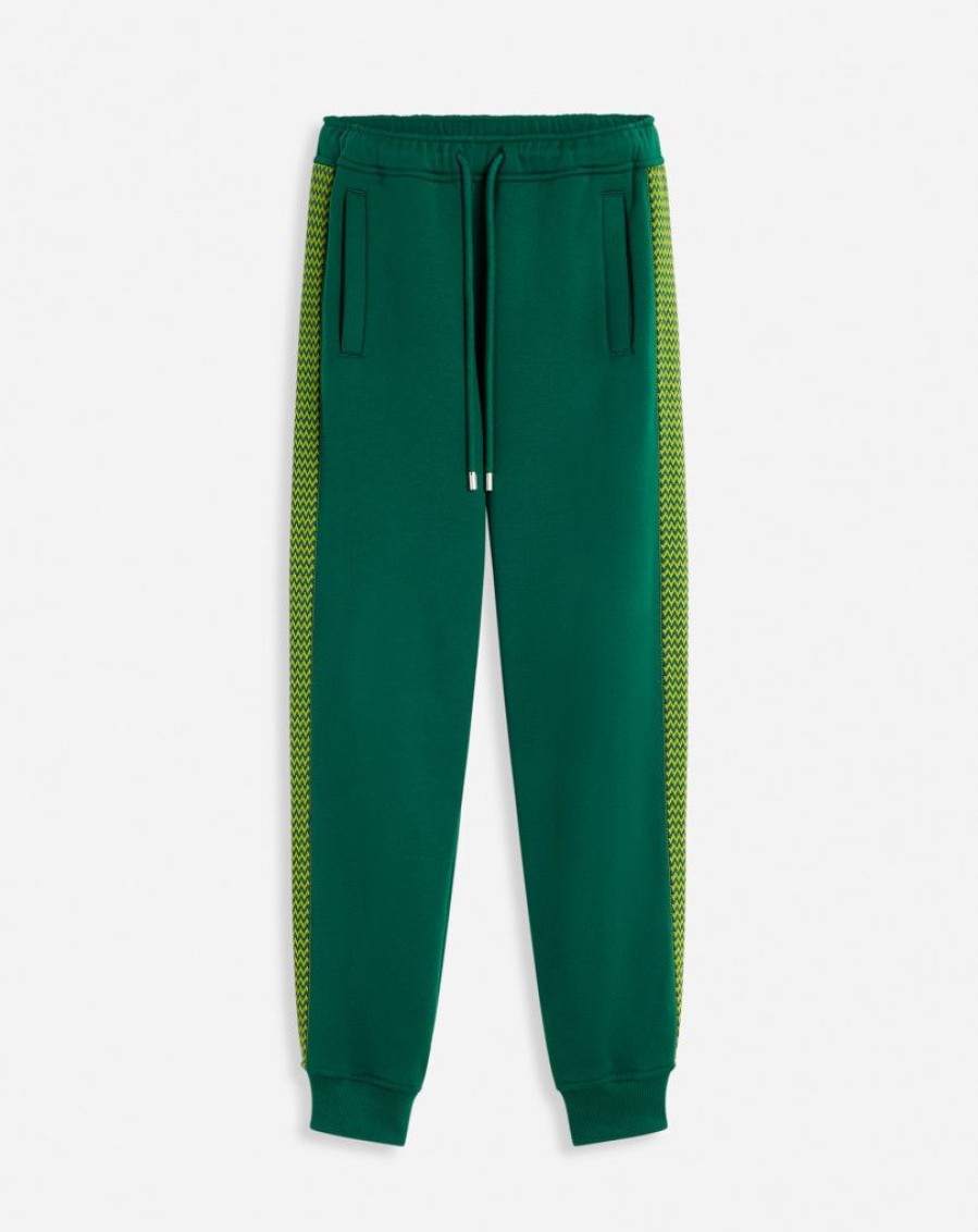 Uomini LANVIN Pantaloni E Pantaloncini | Joggers Con Bordo Laterale