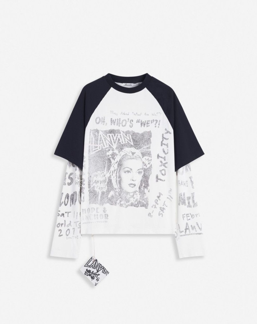 Uomini LANVIN T-Shirt E Polo | T-Shirt A Maniche Lunghe Lanvin X Future