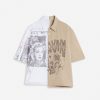 Uomini LANVIN Camicie | Camicia Stampata Asimmetrica Lanvin X Future