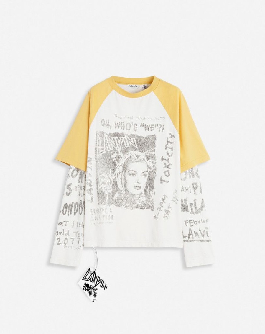 Uomini LANVIN T-Shirt E Polo | T-Shirt A Maniche Lunghe Lanvin X Future