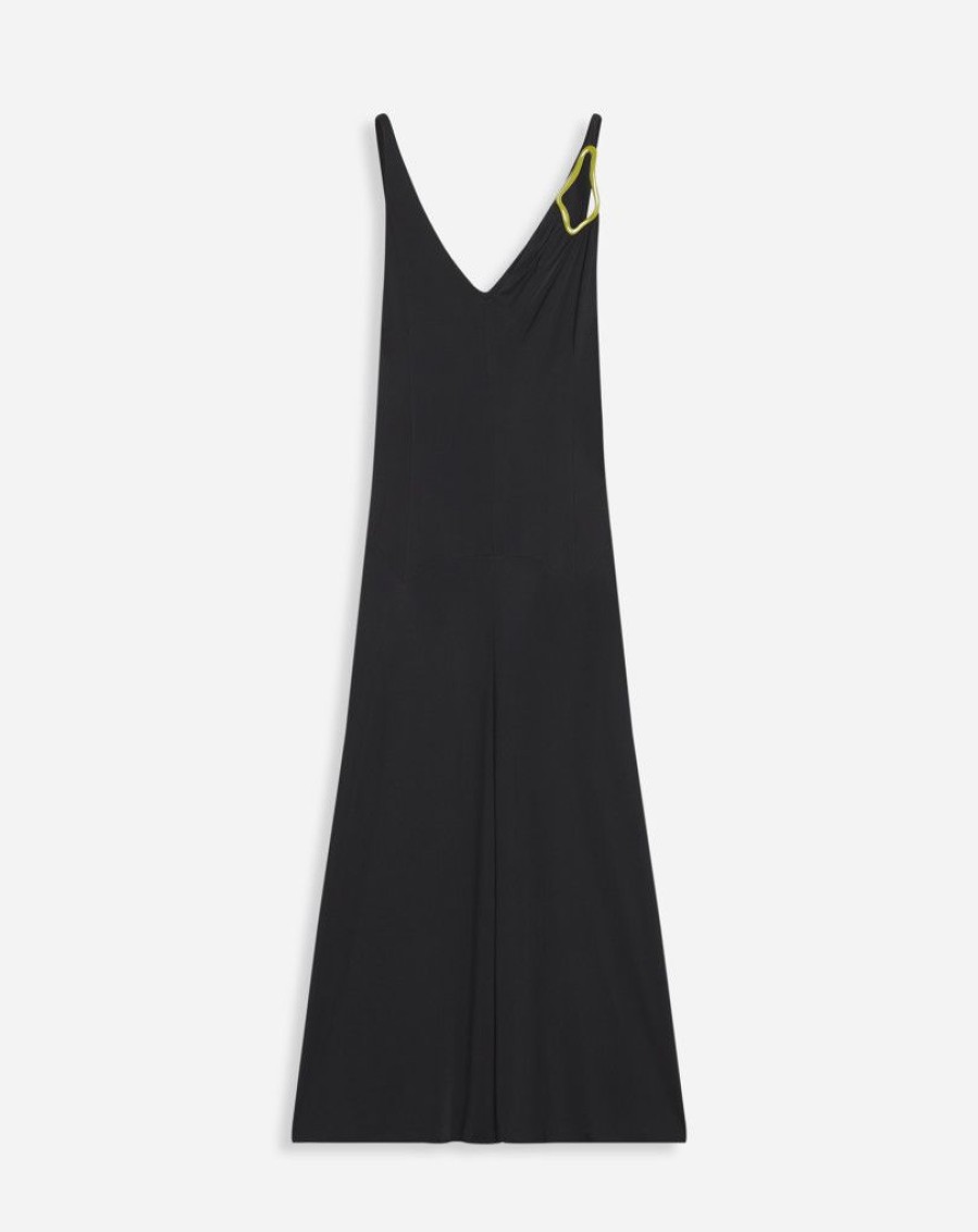 Donne LANVIN Vestiti | Abito Midi A Trapezio Senza Maniche