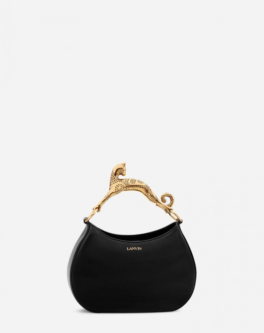 Donne LANVIN Borse Tote E Borse Con Manico Superiore | Borsa Hobo Cat Sm In Pelle Di Agnello