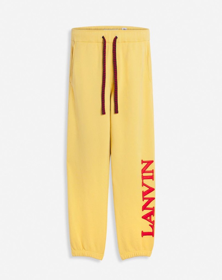 Uomini LANVIN Pantaloni E Pantaloncini | Pantaloni Da Jogging Unisex Con Logo Lanvin X Future