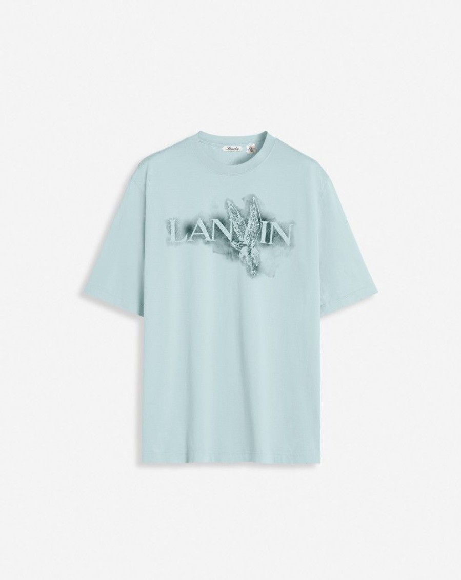 Uomini LANVIN T-Shirt E Polo | T-Shirt Con Stampa Classica Aquila Lanvin X Future