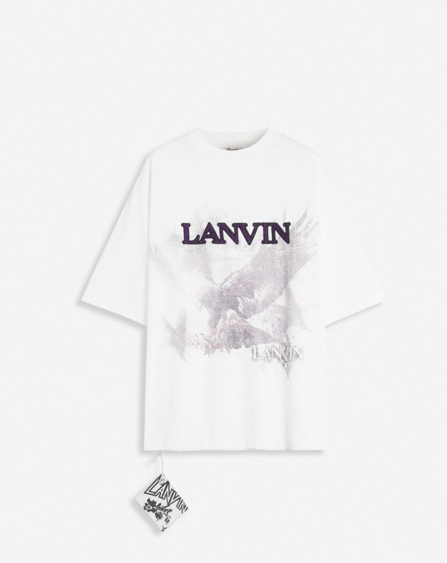 Uomini LANVIN T-Shirt E Polo | T-Shirt Unisex Con Stampa Aquila Lanvin X Future