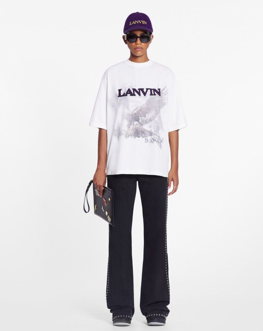 Uomini LANVIN T-Shirt E Polo | T-Shirt Unisex Con Stampa Aquila Lanvin X Future