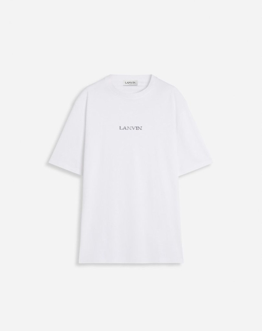 Uomini LANVIN Cappotti E Giacche | T-Shirt Classica Unisex Con Logo Lanvin