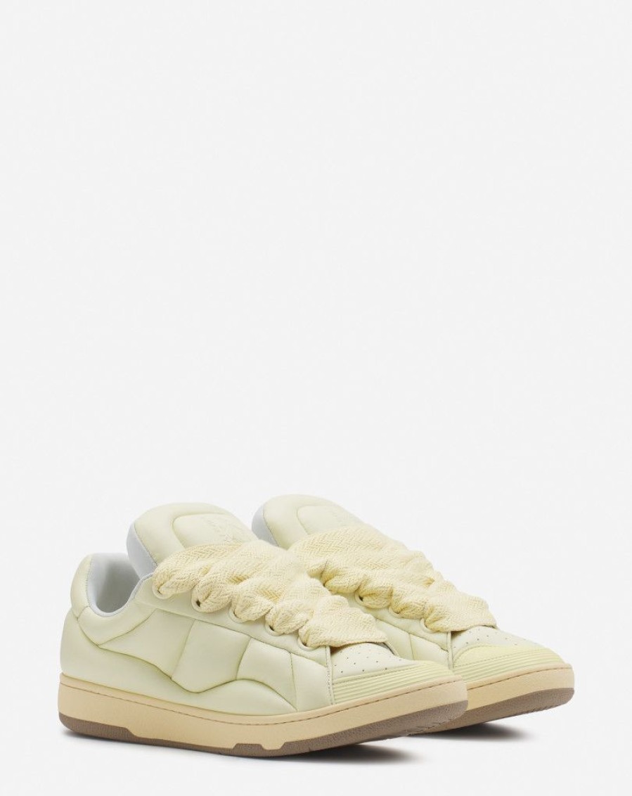 Uomini LANVIN Scarpe Da Ginnastica | Sneakers In Pelle Kerb Xl