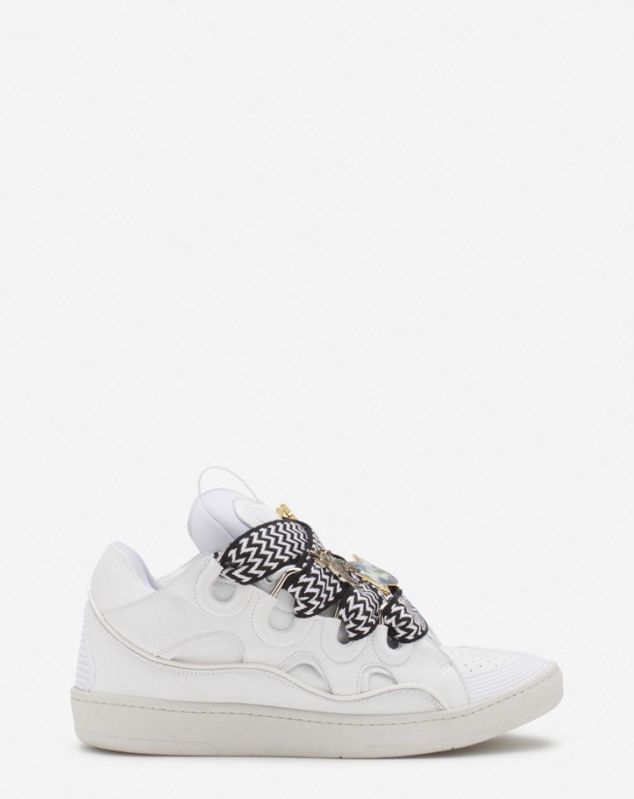 Donne LANVIN Scarpe Da Ginnastica | Sneakers Da Donna In Pelle Lanvin X Future Curb 3.0