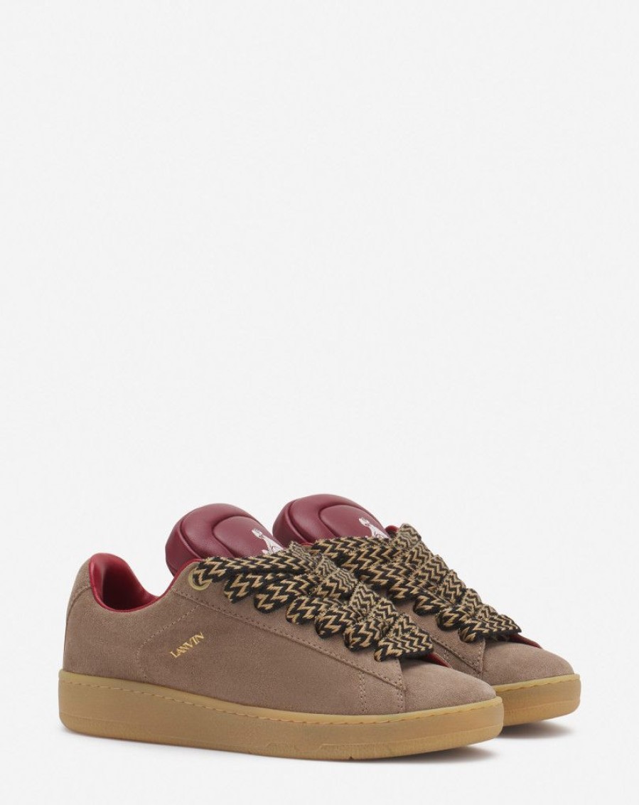 Uomini LANVIN Scarpe Da Ginnastica | Sneakers Lanvin X Future Hyper Curb In Pelle E Camoscio Da Uomo