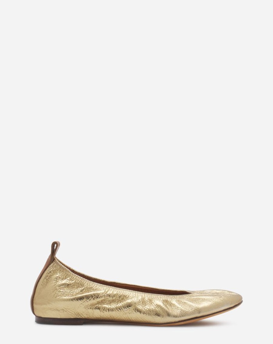 Donne LANVIN Ballerine | La Ballerina In Pelle Metallizzata