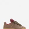 Donne LANVIN Scarpe Da Ginnastica | Sneakers Hyper Curb Lanvin X Future In Pelle E Camoscio Da Donna