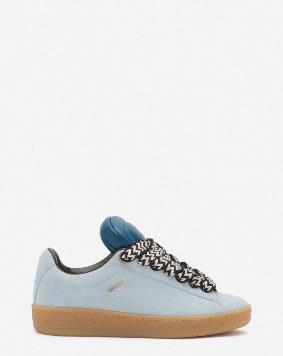 Donne LANVIN Scarpe Da Ginnastica | Sneakers Hyper Curb Lanvin X Future In Pelle E Camoscio Da Donna