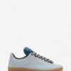 Uomini LANVIN Scarpe Da Ginnastica | Sneakers Lanvin X Future Hyper Curb In Pelle E Camoscio Da Uomo